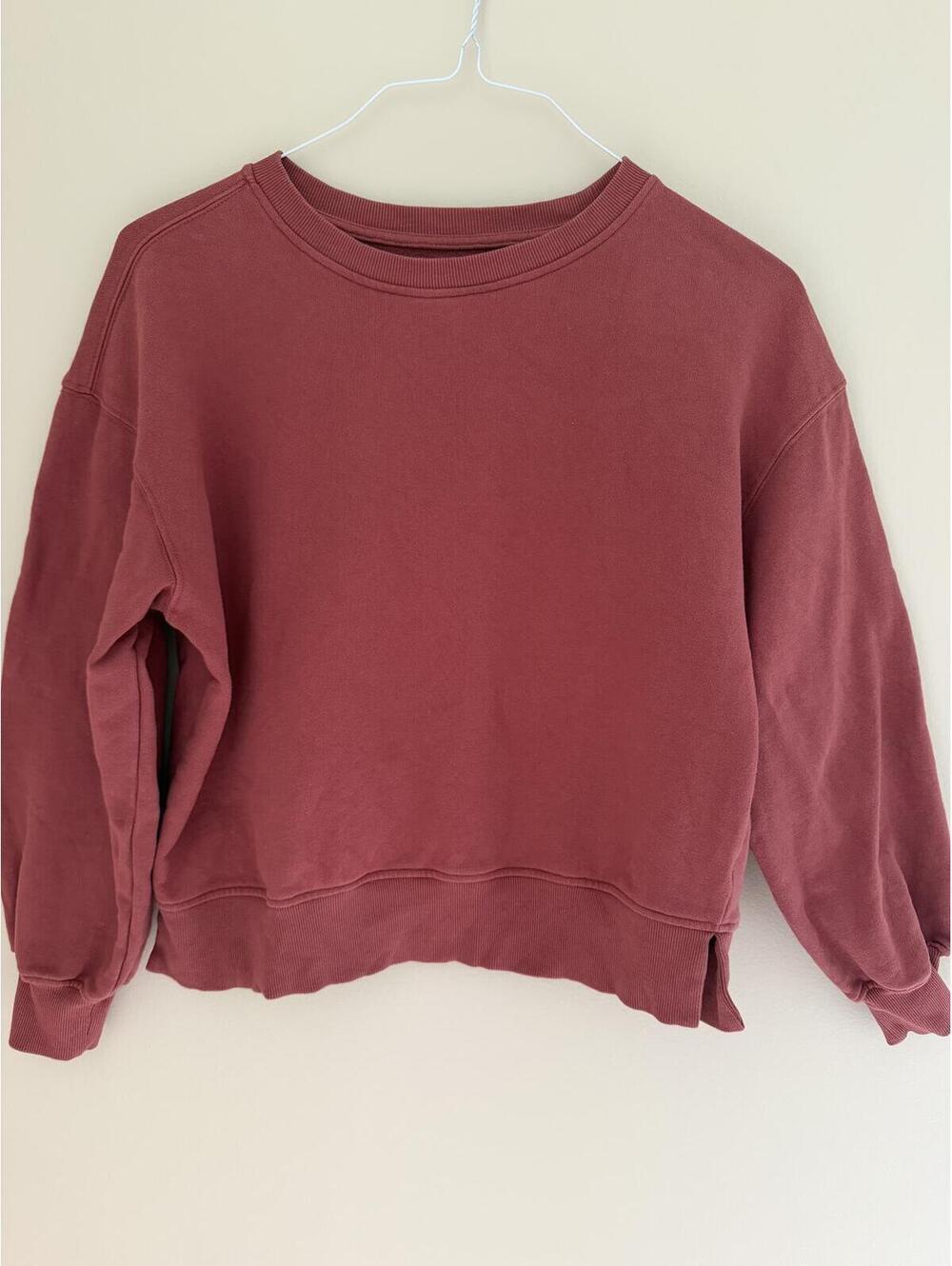 XS/S Sweatshirt Crewneck, Maurices, Solid Mauve